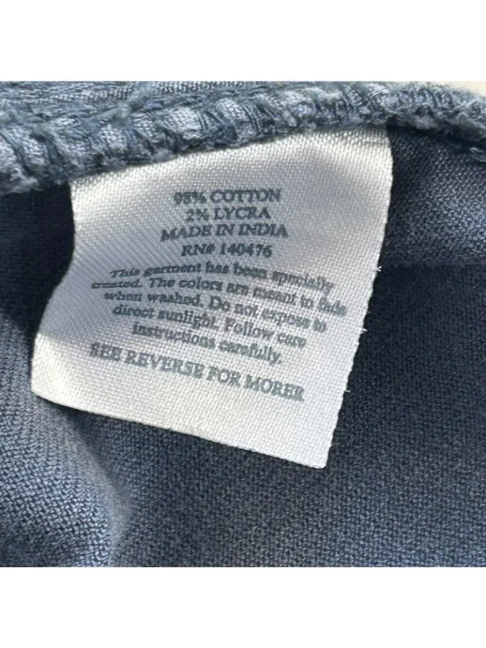 Faherty Brand Pants Mens 36x33.5 Blue Stretch Chino Straight Leg 5 Pocket Casual